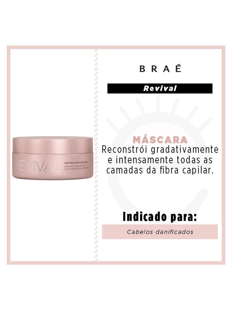 Revival mask hidratação profunda braé - máscara de tratamento