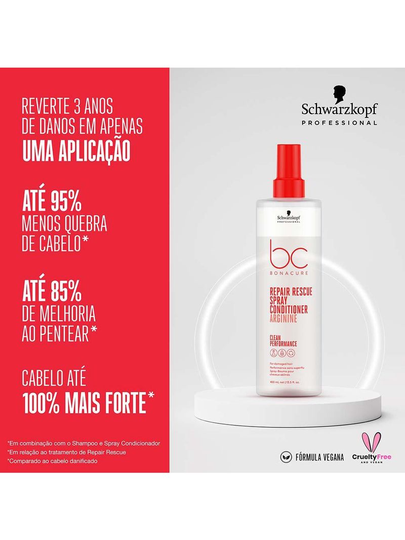 Schwarzkopf bc clean performance repair rescue - condicionador spray