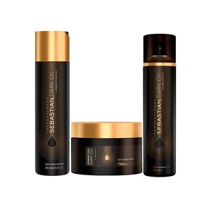 Sebastian dark oil kit - shampoo + máscara + perfume para cabelo