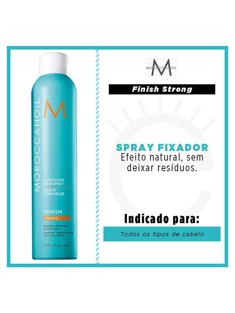 Spray fixador moroccanoil - luminoso strong