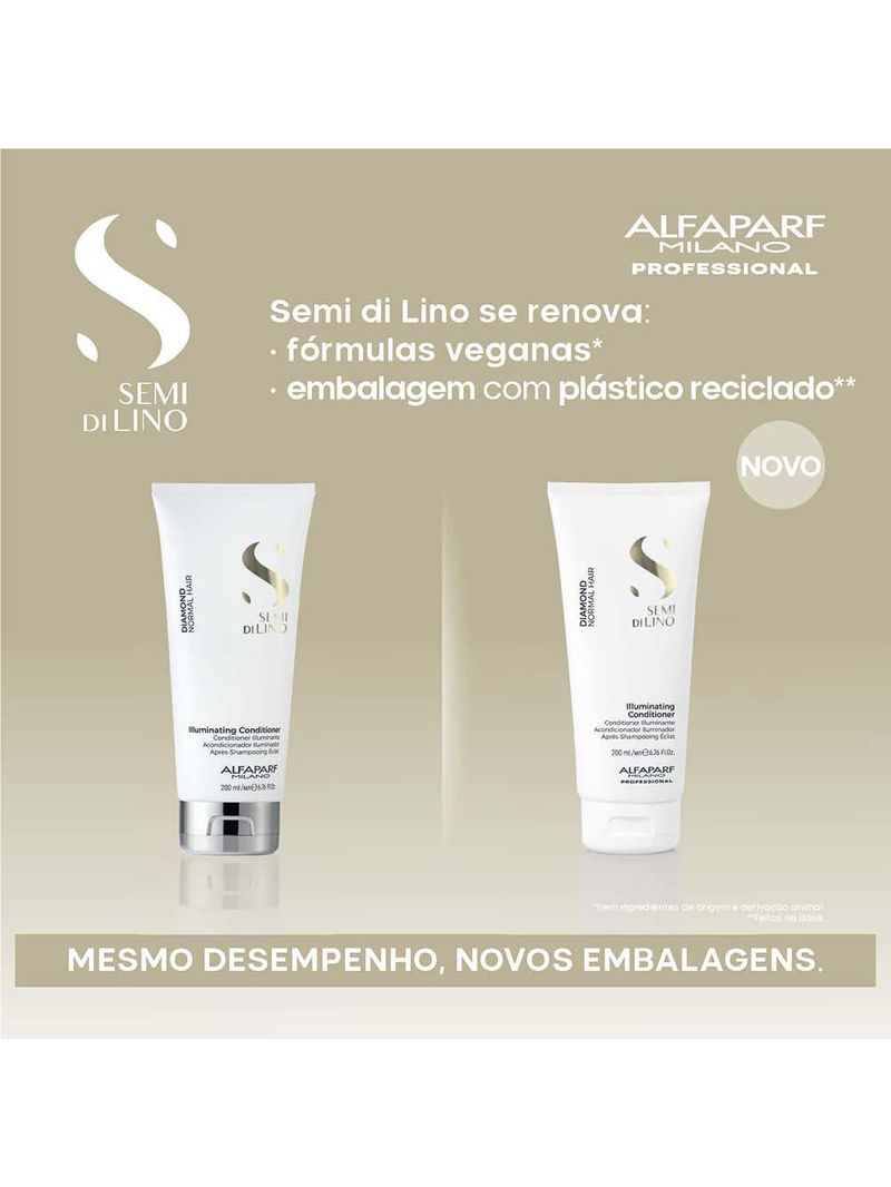 Alfaparf semi di lino diamond illuminating condicionador hidratante