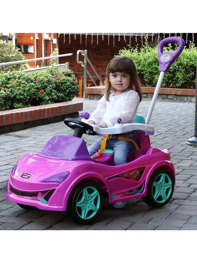 Carrinho De Passeio Infantil Mc Laram Rosa Alça Segurança
