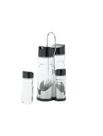 Galheteiro 4 Peças Wolff Donatello de Vidro 11x 10x20cm