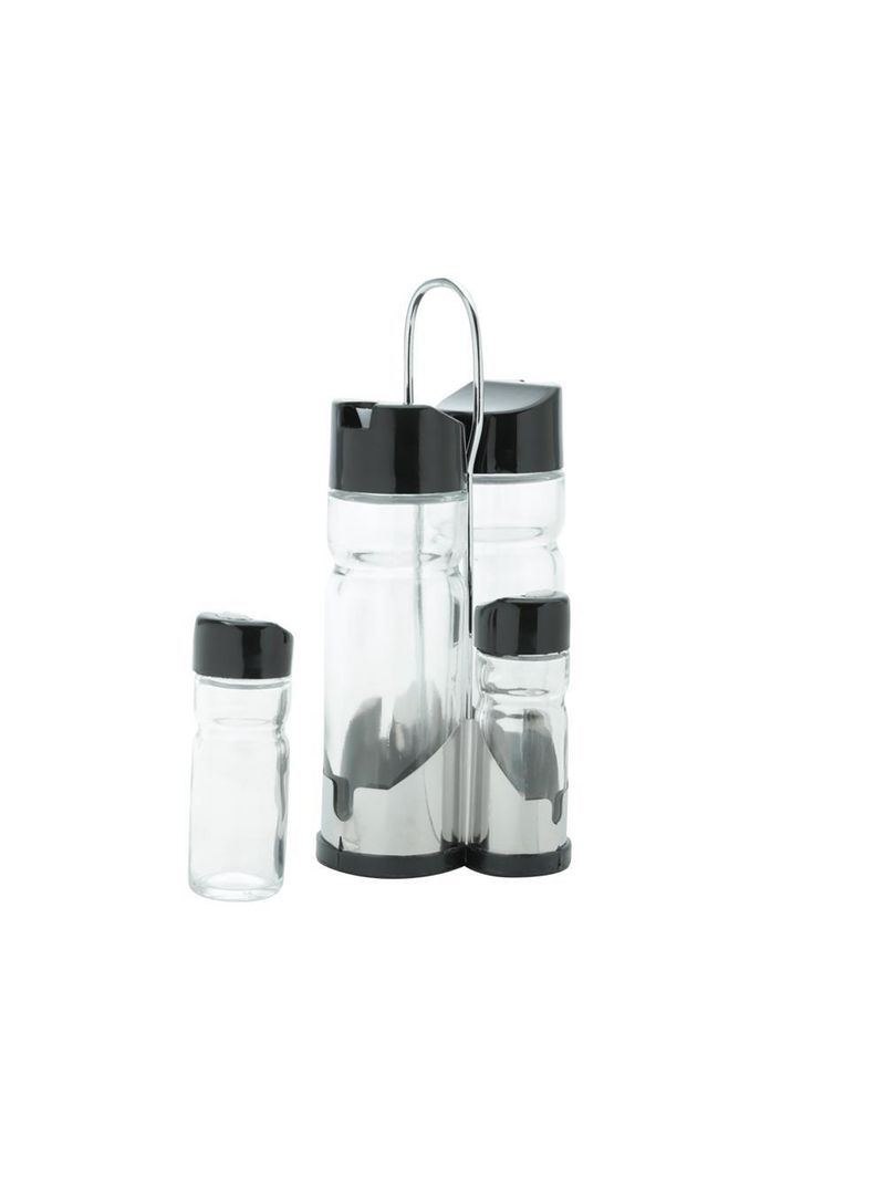 Galheteiro 4 Peças Wolff Donatello de Vidro 11x 10x20cm