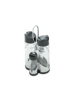 Galheteiro 4 Peças Wolff Donatello de Vidro 11x 10x20cm