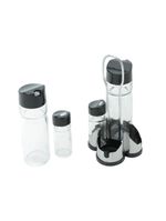 Galheteiro 4 Peças Wolff Donatello de Vidro 11x 10x20cm