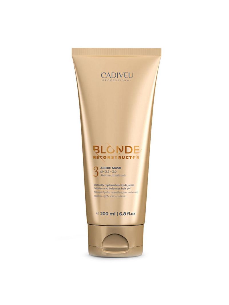 Cadiveu blonde reconstructor acidic mask - máscara acificante