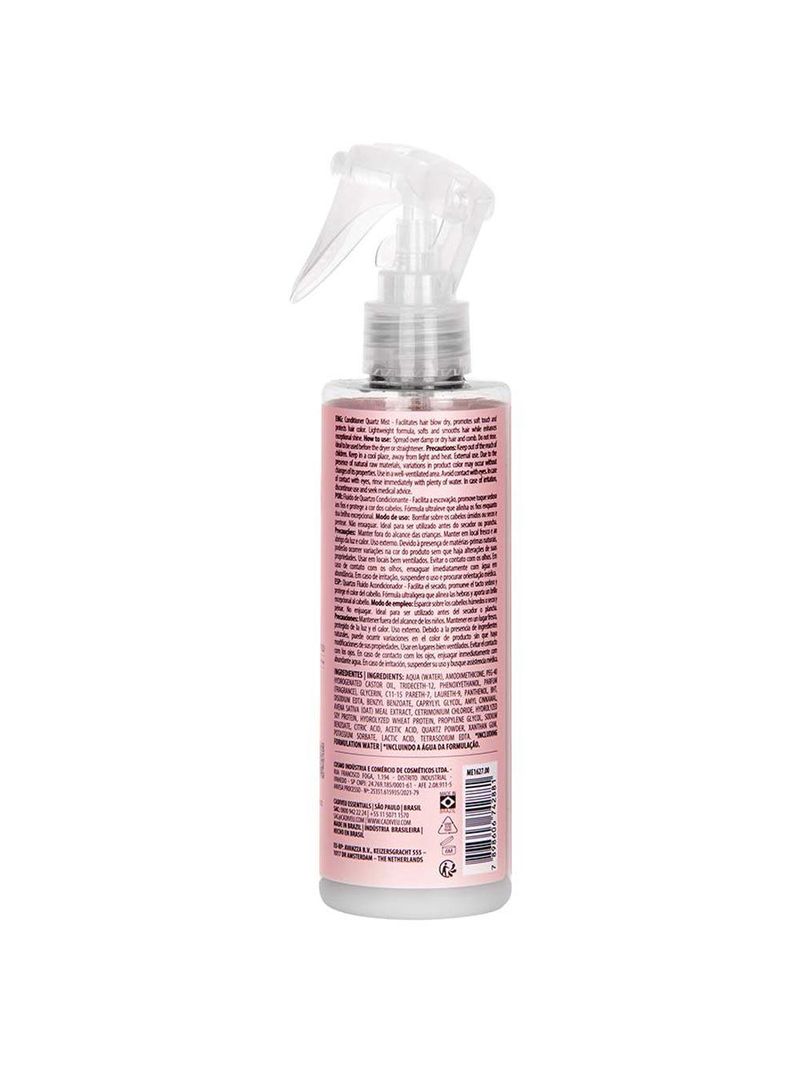 Cadiveu essentials quartzo shine leave-in fluido condicionante