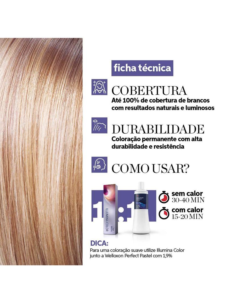 Coloração wella professionals illumina color tons escuros