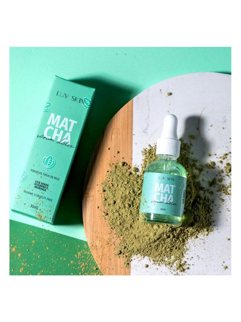 Sérum em gel luv beauty matcha sérum detox