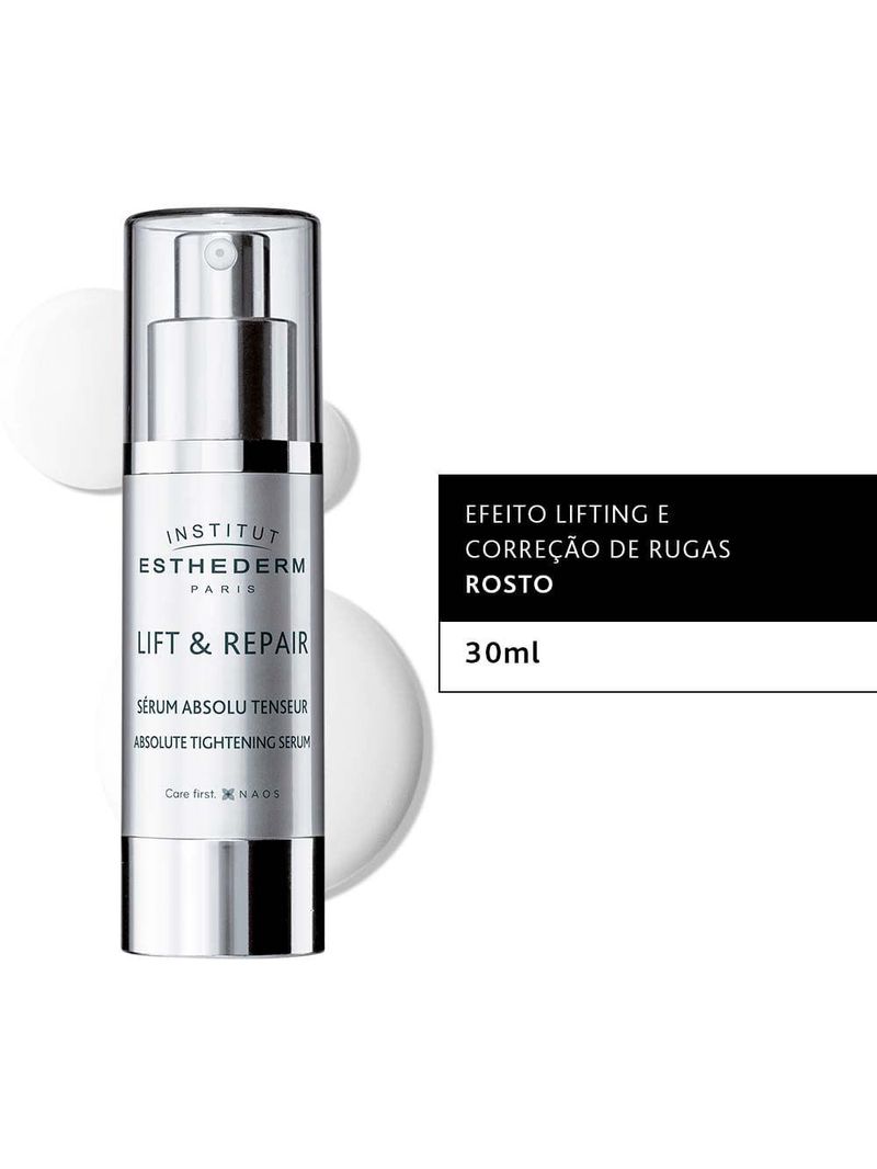 Sérum facial anti-idade efeito lifting esthederm - lift & repair