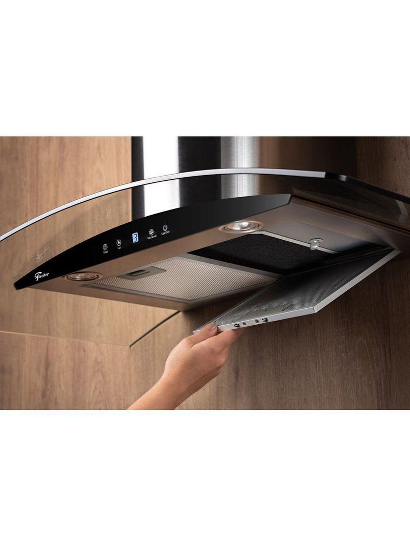 Coifa de Parede Fischer Talent Touch 60cm Vidro 127V