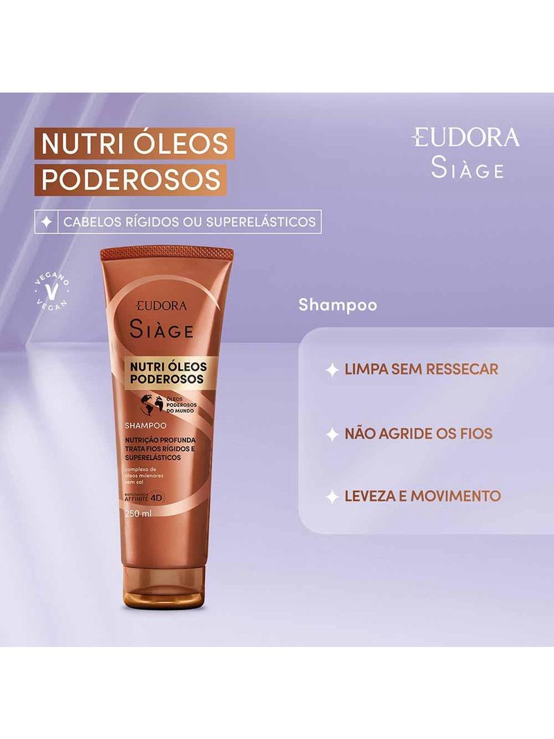 Eudora siàge nutri Óleos poderosos shampoo