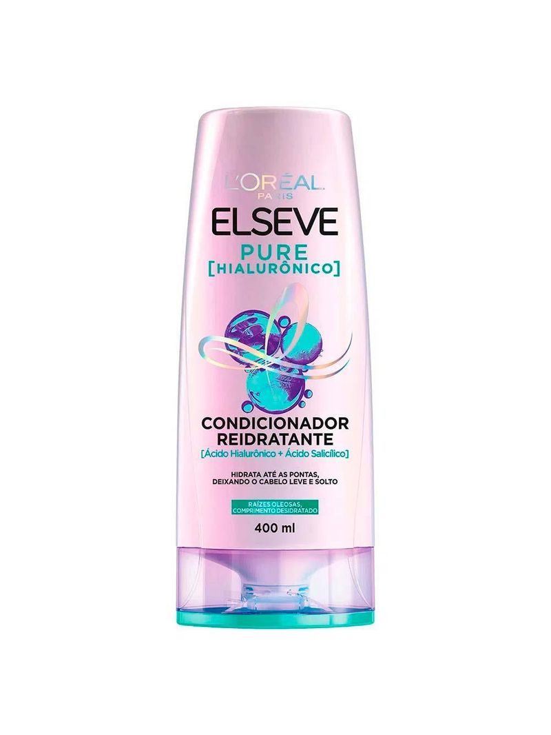 Elseve pure hialurônico kit – shampoo + condicionador + Óleo extraordinário