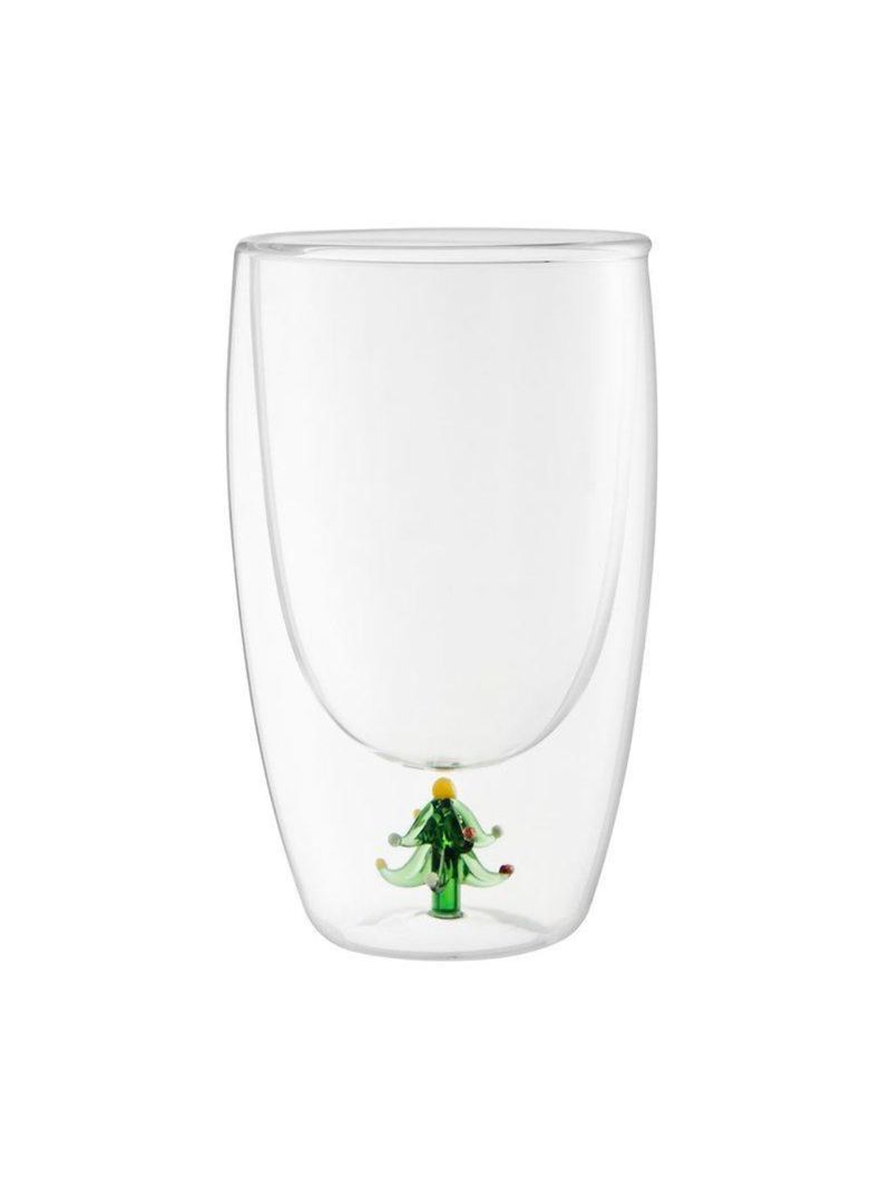 Copo alto natal arvore 350 ml saz home style