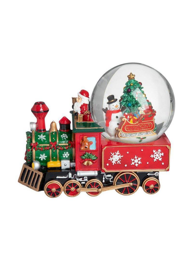 Globo musical holiday trem 17 5 cm saz home style