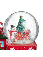 Globo musical holiday trem 17 5 cm saz home style