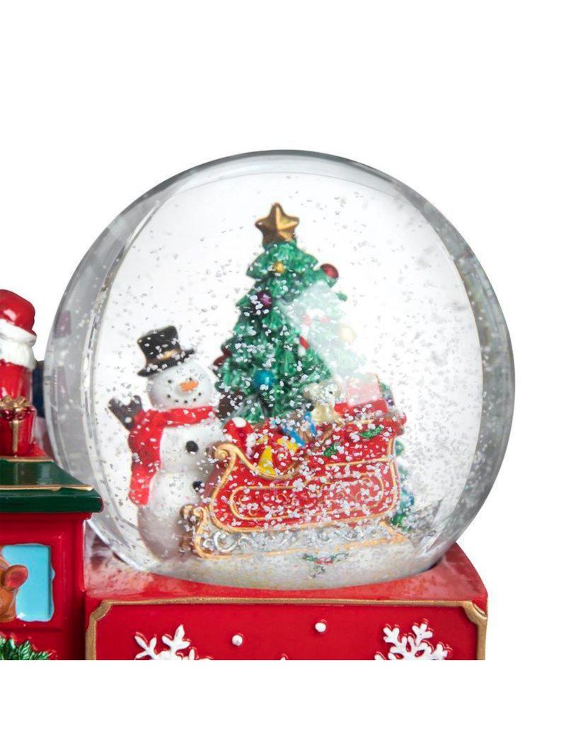 Globo musical holiday trem 17 5 cm saz home style