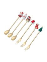 Jogo de talheres home style natal hohoho 6 peças