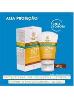 Protetor solar facial com cor gel creme australian gold