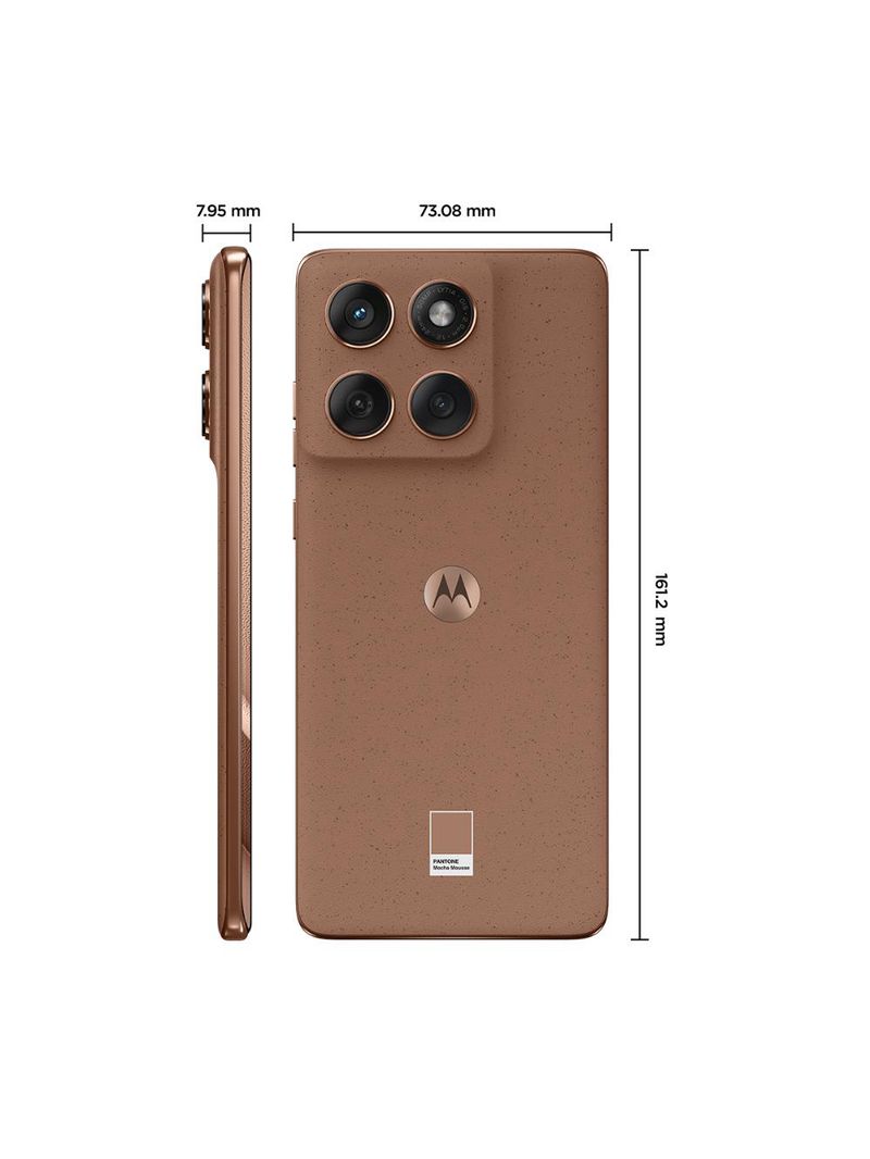 Smartphone motorola edge 60 fusion 5g tela 6,7” 256gb câmera sony 50mp pantone mocha mouse