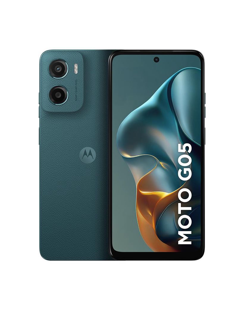Smartphone motorola moto g05 4g tela 6,7” hd+ 256gb câmera 50mp verde