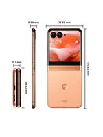 Smartphone motorola razr 40 ultra 5g peach 256gb 10gb (8gb ram + 2gb ram boost) 12mp com moto ai nfc dobrável