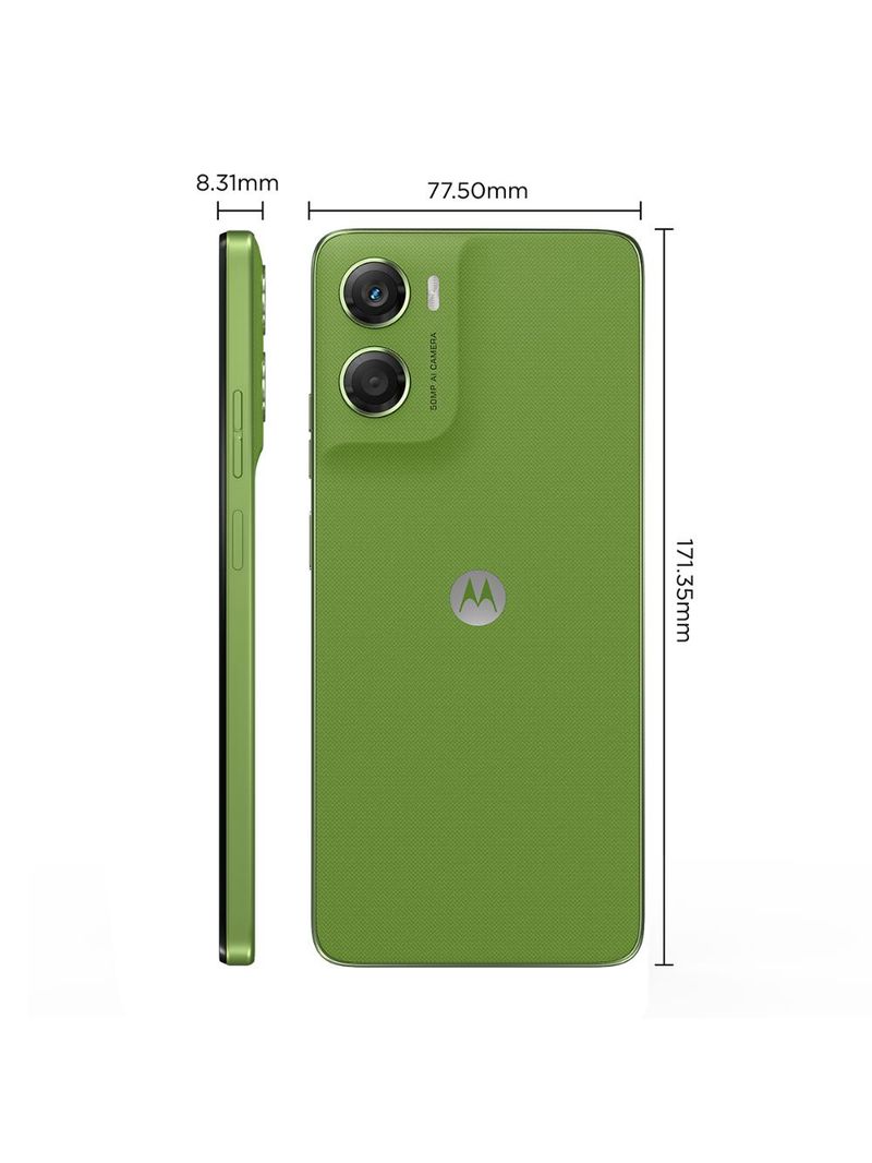 Smartphone motorola moto g06 4g tela 6,9” 256gb câmera 50mp verde