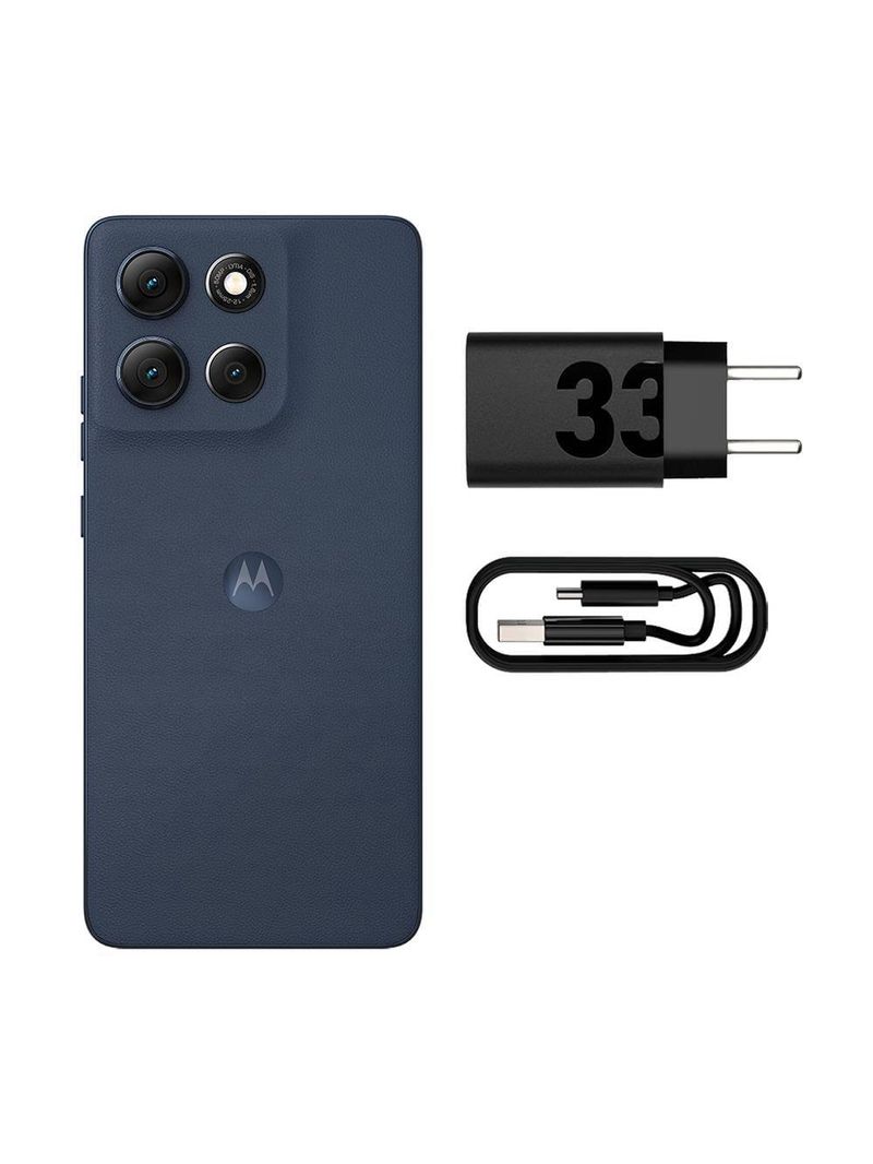 Smartphone motorola moto g86 5g tela 67" poled 256gb 8gb ram câmera 50mp 4k ip69 desbloqueado grafite