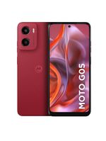 Smartphone motorola moto g05 4g tela 6,7” hd+ 256gb câmera 50mp vermelho