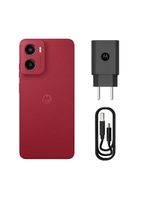 Smartphone motorola moto g05 4g tela 6,7” hd+ 256gb câmera 50mp vermelho