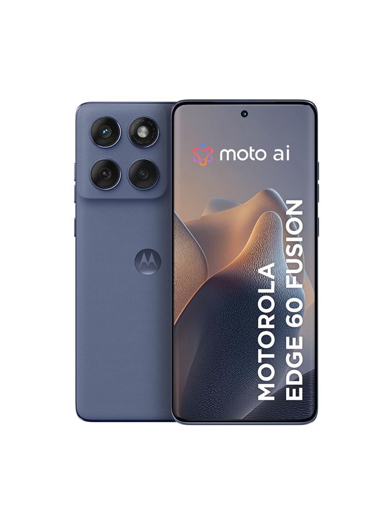 Smartphone motorola edge 60 fusion 5g cinza 256gb, 8gb ram, tela 6,7", câmera sony lytia 700c 50mp, gorilla glass 7i, dimensity 7300, ip69 e ip68