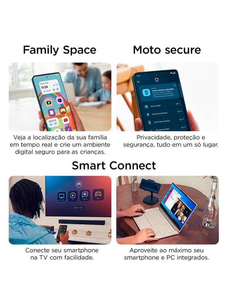 Smartphone motorola edge 60 fusion 5g cinza 256gb, 8gb ram, tela 6,7", câmera sony lytia 700c 50mp, gorilla glass 7i, dimensity 7300, ip69 e ip68