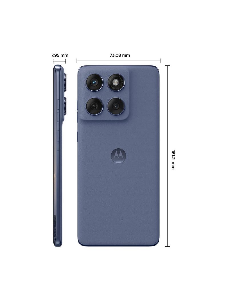 Smartphone motorola edge 60 fusion 5g cinza 256gb, 8gb ram, tela 6,7", câmera sony lytia 700c 50mp, gorilla glass 7i, dimensity 7300, ip69 e ip68