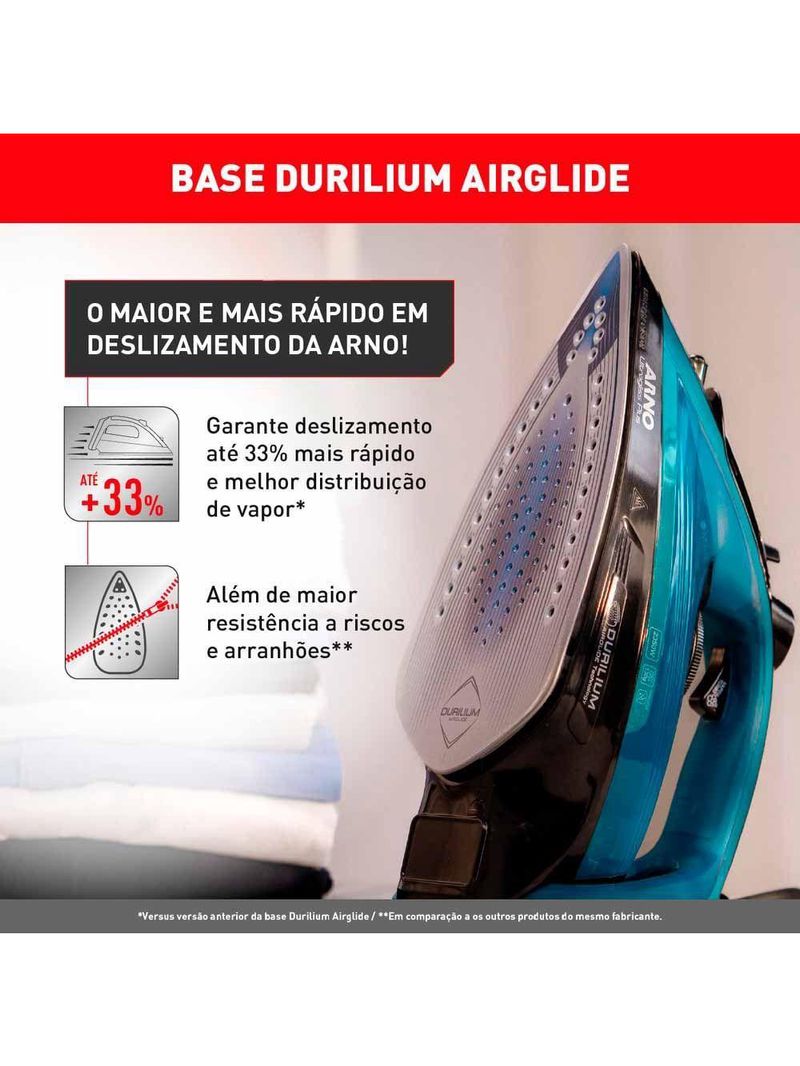 Ferro De Passar Arno A Vapor Ultragliss Plus FMY Azul 110V