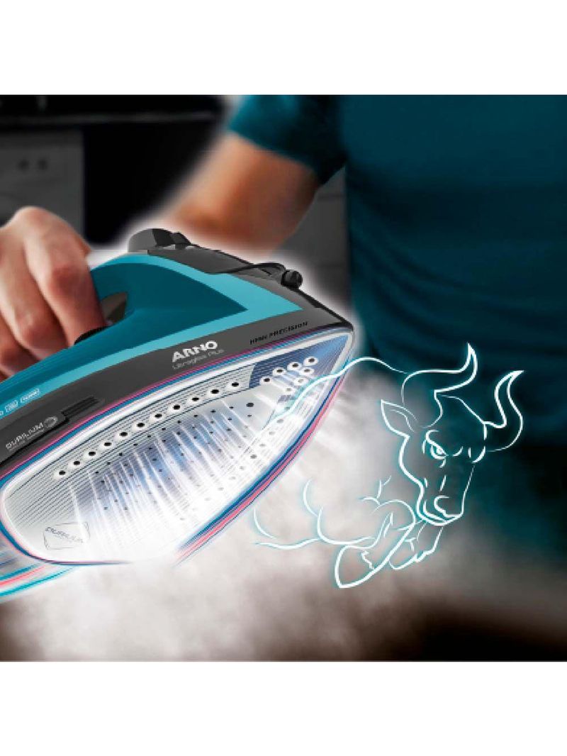 Ferro De Passar Arno A Vapor Ultragliss Plus FMY Azul 110V