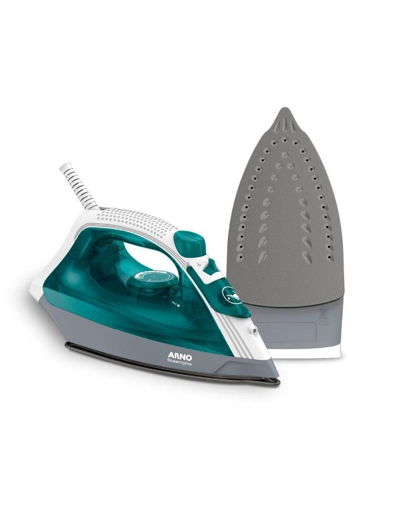 Ferro De Passar A Vapor Arno Steamgliss Branco/verde 110V