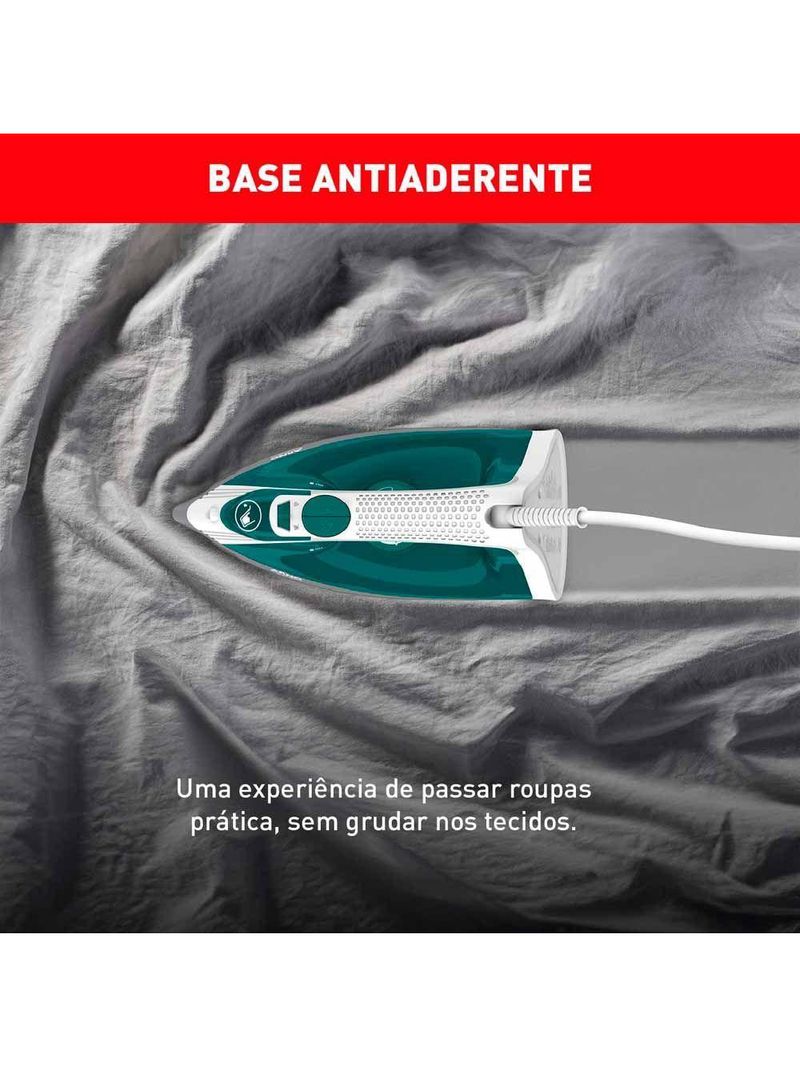 Ferro De Passar A Vapor Arno Steamgliss Branco/verde 110V