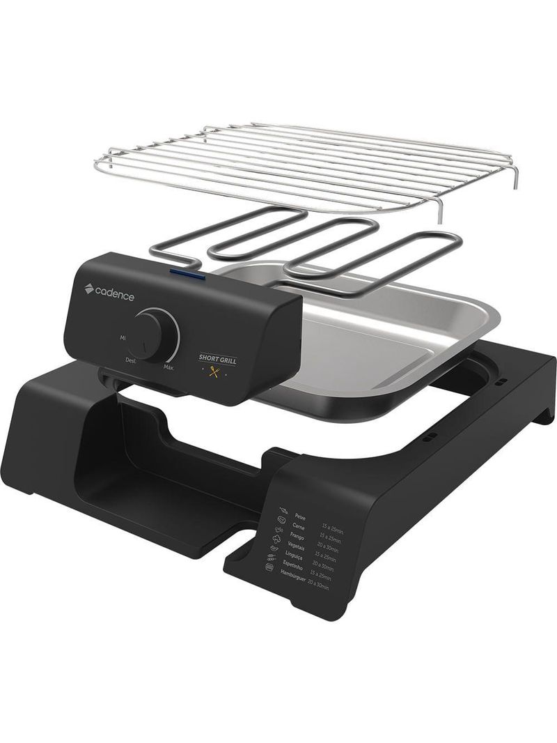 Churrasqueira Elétrica Cadence Short Grill 110V
