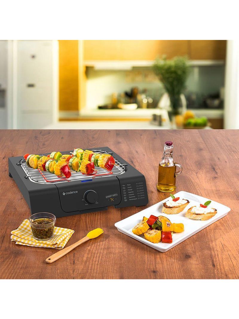 Churrasqueira Elétrica Cadence Short Grill 110V