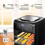 Fritadeira Airfryer Oven 12l Digital Premium Titanium Eaf12t 127v - Eos 127v