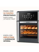 Fritadeira Air Fryer Forno Oven 12L Mondial Cinza/inox 2000W AFON-12L-GI 110V