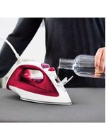 Ferro De Passar A Vapor Essentialgliss Arno FMQ Rosa E Branco 110V