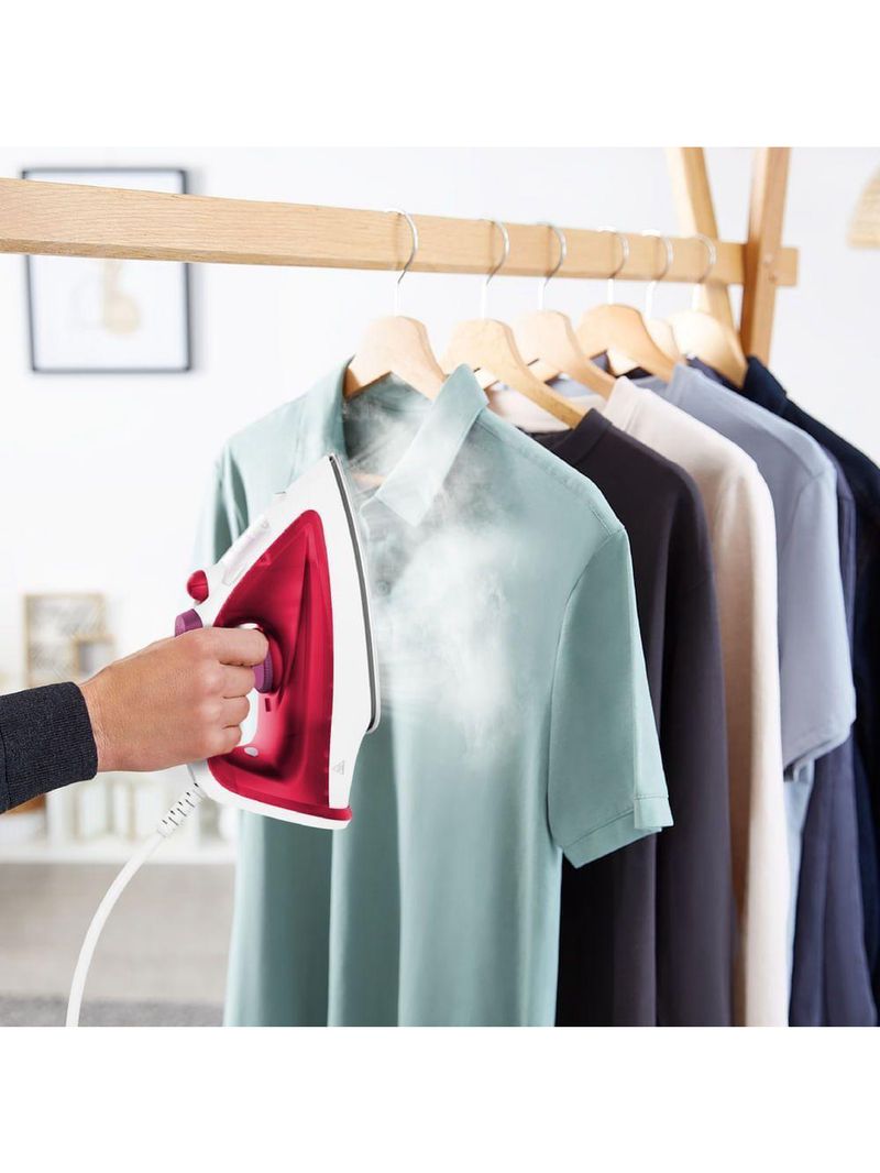 Ferro De Passar A Vapor Essentialgliss Arno FMQ Rosa E Branco 110V