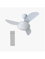 Ventilador De Teto Ventisol Sunny Inverter Com Controle Branco Bivolt