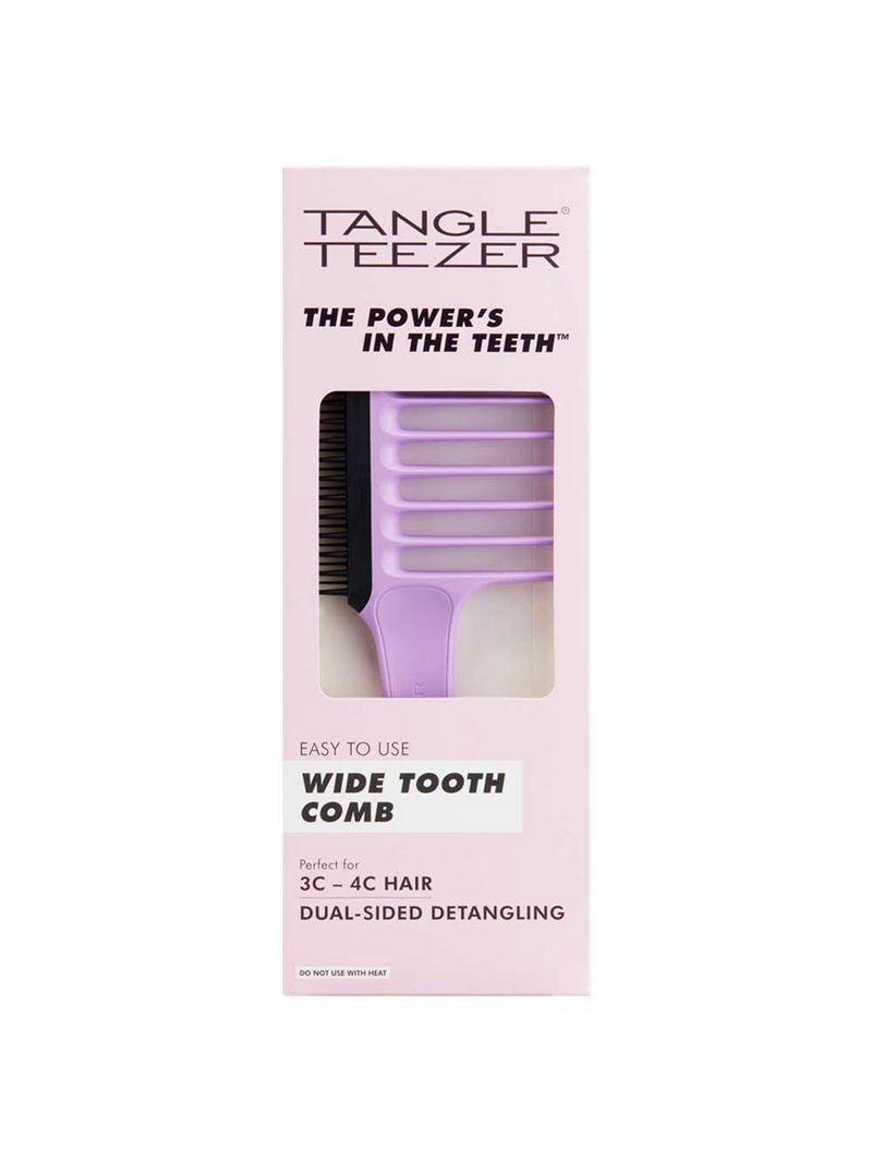Escova para cabelos crespos e cacheados tangle teezer wide tooth comb