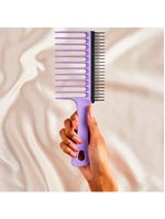 Escova para cabelos crespos e cacheados tangle teezer wide tooth comb