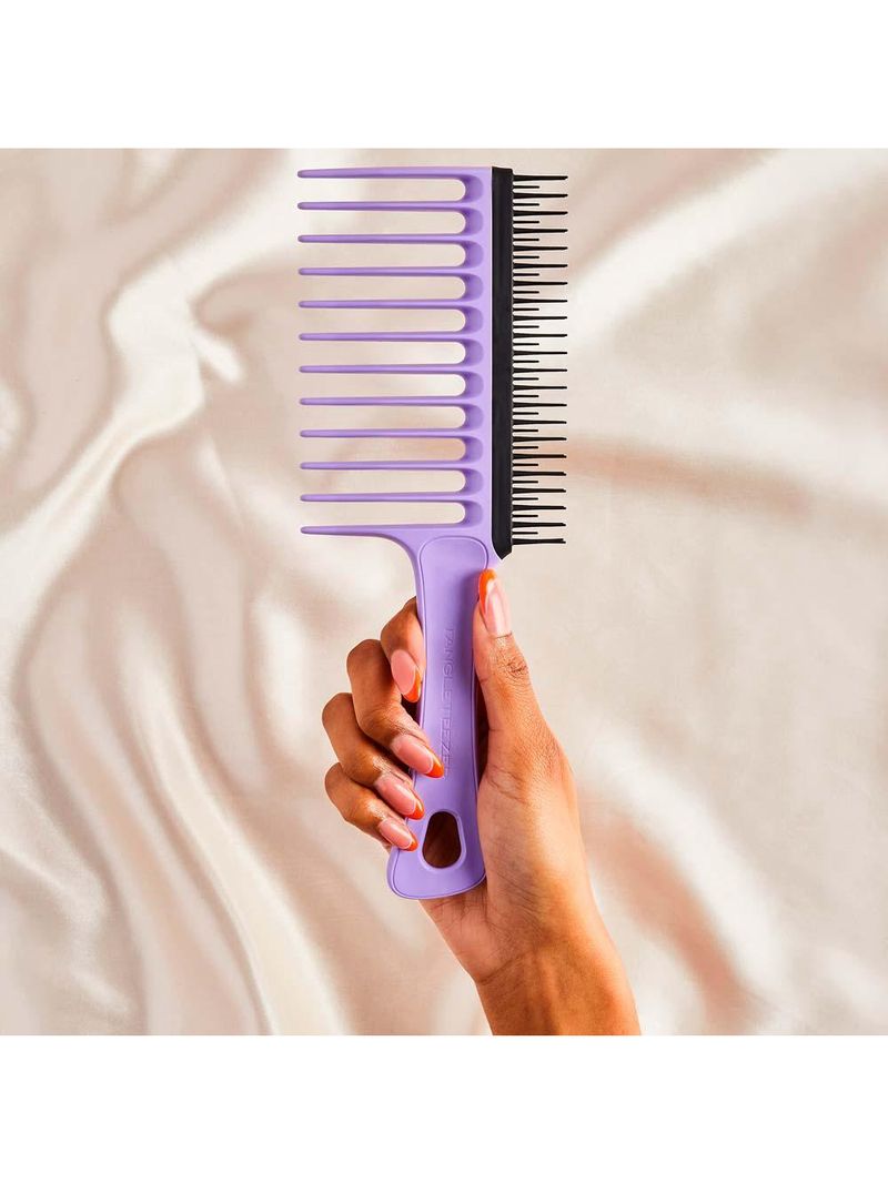Escova para cabelos crespos e cacheados tangle teezer wide tooth comb
