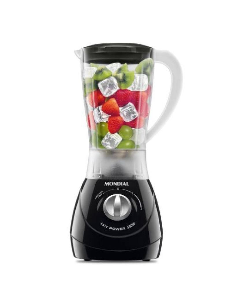Liquidificador Mondial Easy Power L-550-B 550W 2 Velocidades Preto 110V