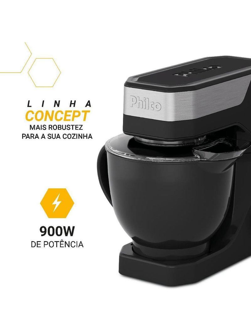 Batedeira Planetária Philco Concept 5L 900W Turbo PBP90A - 110V